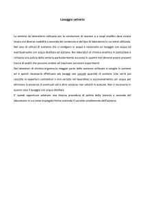 Lavaggio vetreria
