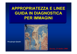 appropriatezza e linee guida in diagnostica per