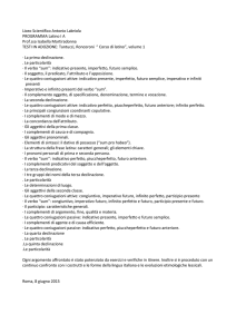Liceo Scientifico Antonio Labriola PROGRAMMA Latino I A Prof.ssa