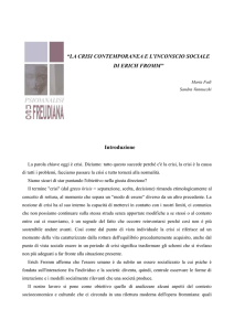 “LA CRISI CONTEMPORANEA E L`INCONSCIO SOCIALE DI ERICH