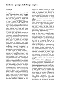 Carsismo e geologia della murgia pugliese