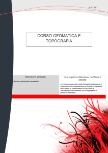 CORSO GEOMATICA E TOPOGRAFIA