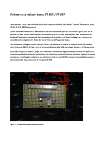 Voltmetro a led per Yaesu FT 857 / FT 897