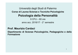 Slides Psicologia della Personalità 2016-17