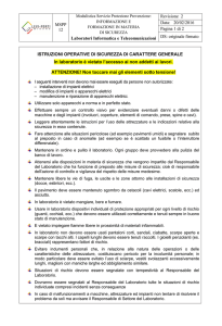 MSPP 12 Laboratori Informatica e Telecomunicazioni Revisione: 2