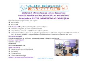 Diploma di Istituto Tecnico settore Economico indirizzo