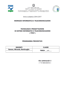 tecnologie e progettazione sist. informatici e telecomunicazioni