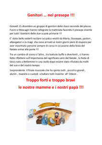 Genitori … nel presepe !!! Troppo forti e troppo bravi le nostre