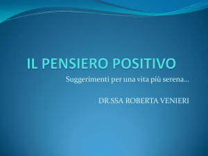 Autostima e pensiero positivo