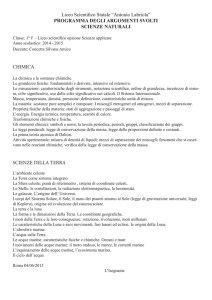 Liceo Scientifico Statale “Antonio Labriola” PROGRAMMA DEGLI