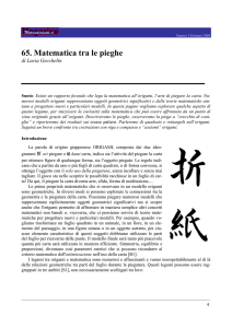 65. Matematica tra le pieghe