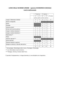 LICEO DELLE SCIENZE UMANE - opzione ECONOMICO