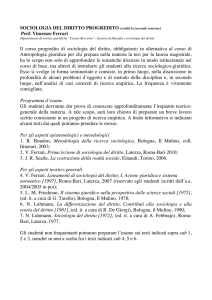 sociologia del diritto progredito