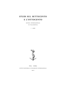 studi sul settecento e l`ottocento