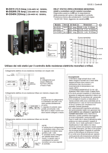 Utilizzo dei relè statici per il controllo delle resistenze elettriche