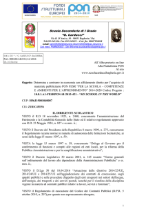 Scuola Secondaria di I Grado “G. Carducci” All`Albo pretorio on