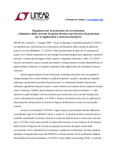 Regolatore per la protezione da sovratensione e limitatore della