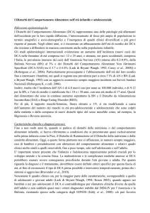 DCA Infanzia e Adolescenza - Parte Introduttiva