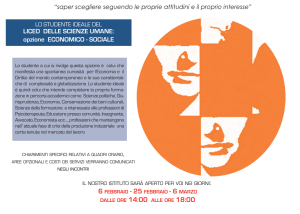 LICEO DELLE SCIENZE UMANE: opzione ECONOMICO