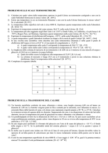 scale termometriche e conduzione