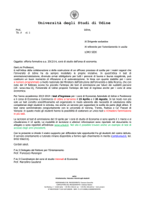 Università degli Studi di Udine - itis galileo galilei conegliano