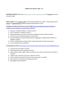 COMPITI 4A SC UM (A.S. 2016 – 17) per ogni tipologia FISICA (11