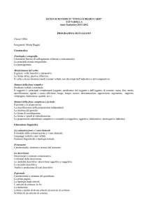 1bsa italiano - Liceo "Tito Lucrezio Caro"