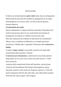 PONTI RADIO Si indica con la denominazione ponte radio (radio
