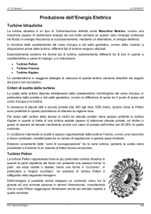 Turbine Idrauliche - Istituto Guglielmo Marconi di Prato