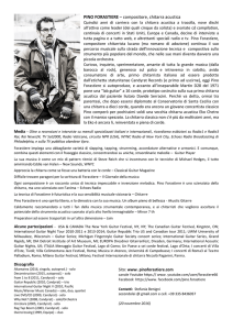 PINO FORASTIERE – compositore, chitarra acustica