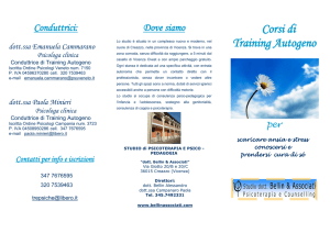 Corsi di Training Autogeno