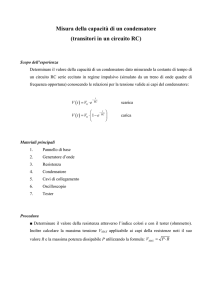 Misura della capacità di un condensatore