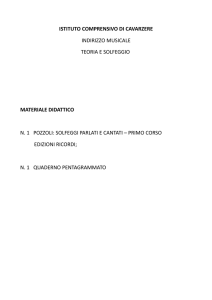 ISTITUTO COMPRENSIVO DI CAVARZERE INDIRIZZO MUSICALE