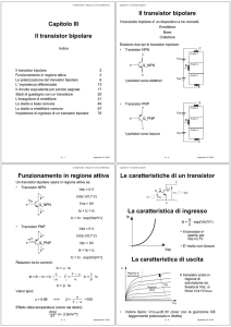 Il transistor bipolare