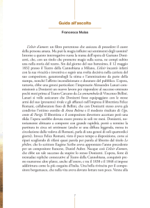 Guida all`ascolto - Teatro Lirico di Cagliari