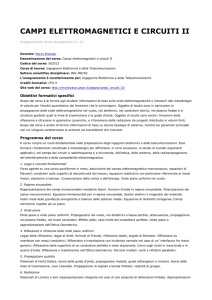 CAMPI ELETTROMAGNETICI E CIRCUITI II