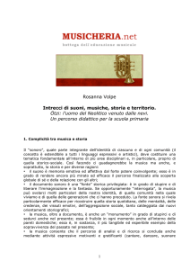 I suoni al tempo di Otzi