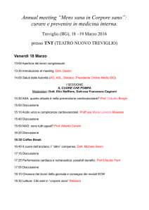 Annual meeting “Mens sana in Corpore sano”: curare e prevenire in