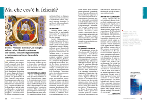 Ma che cos`è la felicità?
