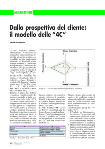 Dalla prospettiva del cliente: il modello delle “4C”