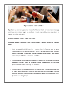 Organizzazione eventi aziendali