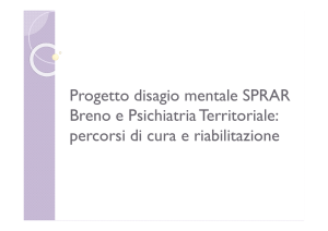 Progetto disagio mentale SPRAR Breno e Psichiatria Territoriale