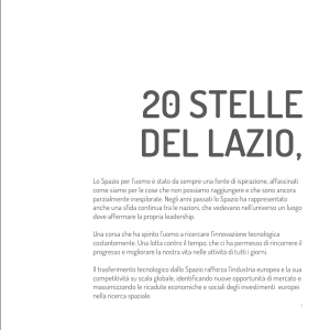 Lo Spazio per l`uomo è stato da sempre una fonte di