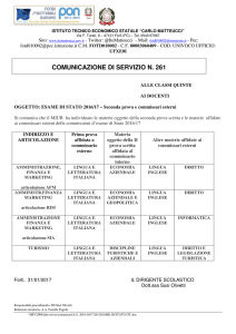 261 esame di stato itc