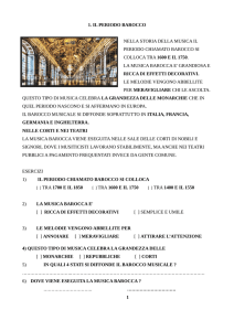 1. il periodo barocco nella storia della musica il