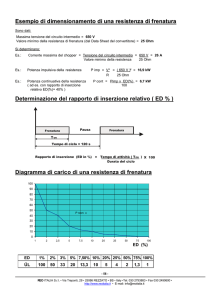 Dimensionamento di una resistenza di frenatura