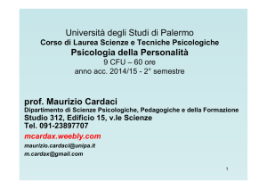 Personalità - Prof. Maurizio Cardaci, Dipartimento di Scienze