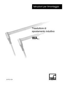 Trasduttore di spostamento induttivo Istruzioni per ilmontaggio