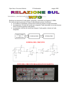 SCHEMA DEL CIRCUITO FOTO DEL CIRCUITO REALIZZATO SU