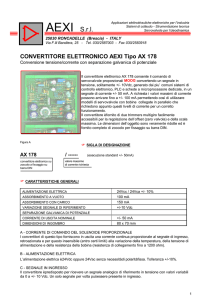 CONVERTITORE ELETTRONICO AEXI Tipo AX 178